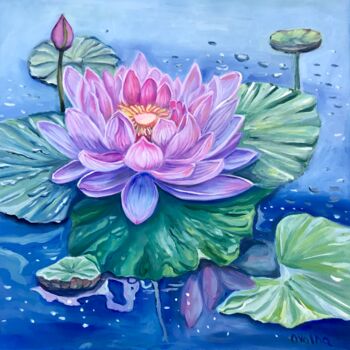 Pintura titulada "Floral Symphony" por Olga Volna, Obra de arte original, Oleo Montado en Bastidor de camilla de madera
