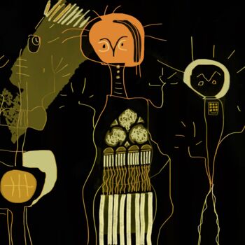 Digital Arts με τίτλο "ALORS ON DANSE…(RE…" από Solune, Αυθεντικά έργα τέχνης, Ψηφιακή ζωγραφική