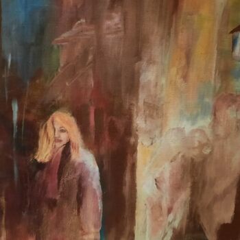 Peinture intitulée "Woman" par Georgios Lemonis, Œuvre d'art originale, Acrylique