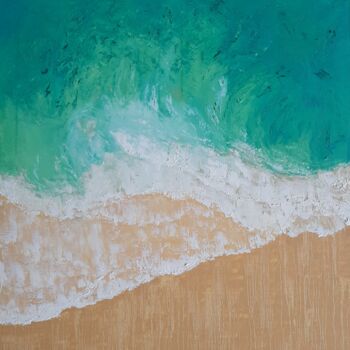 Картина под названием "Pacific ocean №2" - Elena Petrova, Подлинное произведение искусства, Масло