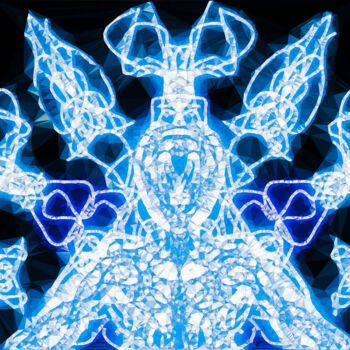 Digitale Kunst getiteld "Electric spirit," door Dan Klight, Origineel Kunstwerk, 2D Digital Work