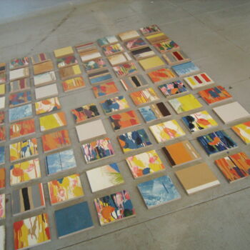Painting titled ""Destruction"4" by Isabelle Boulin, Original Artwork, Acrylic