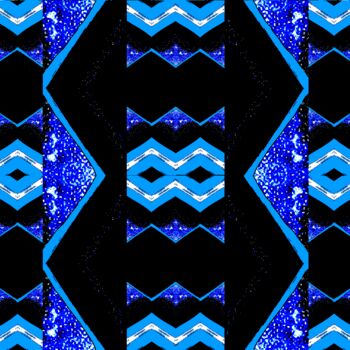 Photography titled "Nu Deco Blue White…" by Ken Lerner, Original Artwork, Digital Photography