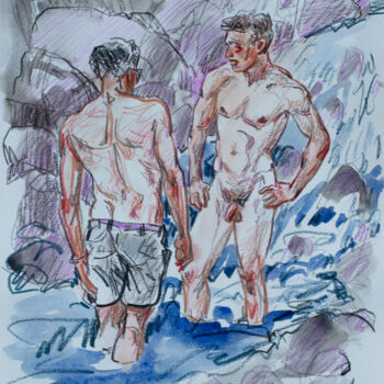 Meeting at a mountain river