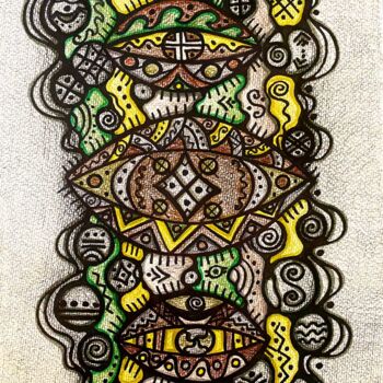 Malerei mit dem Titel "Path" von Olena Kovalenko, Original-Kunstwerk, Bleistift