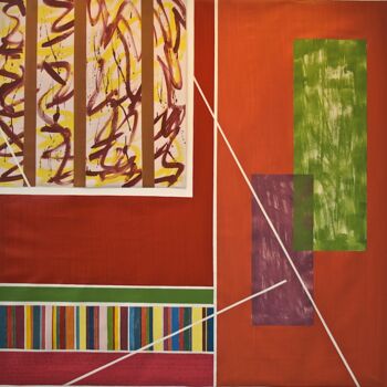 Painting titled ""Consonnance Disson…" by Isabelle Boulin, Original Artwork, Acrylic