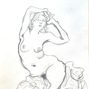 Étude à partir d'un dessin de Gustave KLIMT