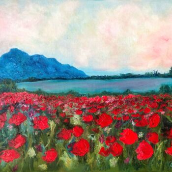 「Summer Melody」というタイトルの絵画 Marina Gorbachovaによって, オリジナルのアートワーク, オイル
