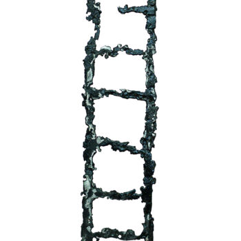 Sculpture titled "Chaos de la vie" by Luc Martin (lucart), Original Artwork, Stainless Steel