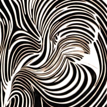 Peinture intitulée "submerge - zebra ef…" par Nicolas Von Jahn-Burian, Œuvre d'art originale, Huile