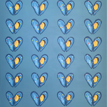 Pintura titulada "100" por Kate Shi, Obra de arte original, Acrílico