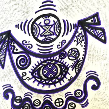 Painting titled "Tsar's boat" by Olena Kovalenko, Original Artwork, Marker