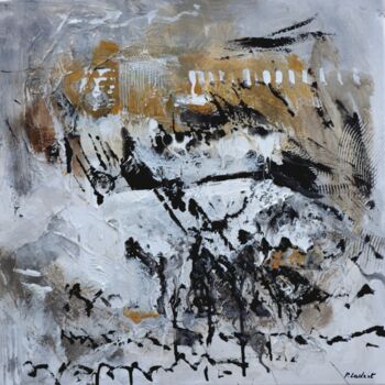 Ζωγραφική με τίτλο "Parietal writing" από Pol Ledent, Αυθεντικά έργα τέχνης, Λάδι Τοποθετήθηκε στο Ξύλινο φορείο σκελετό