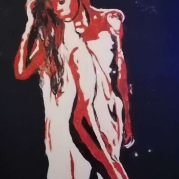 Painting titled "« La Sensualité Fém…" by Audran, Original Artwork, Pigments
