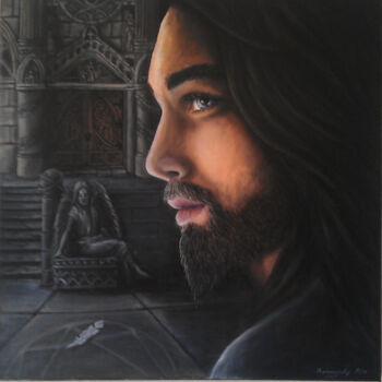 Painting titled "Faith" by Rita Pianovszky, Original Artwork, Oil