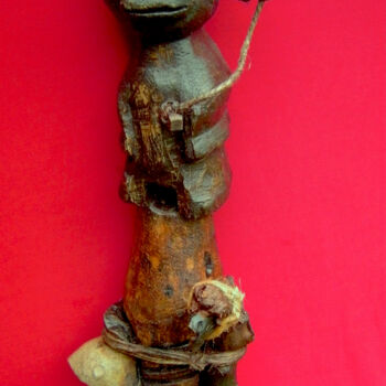 Sculptuur getiteld "voodoo # 40" door Cambrousse, Origineel Kunstwerk, Hout