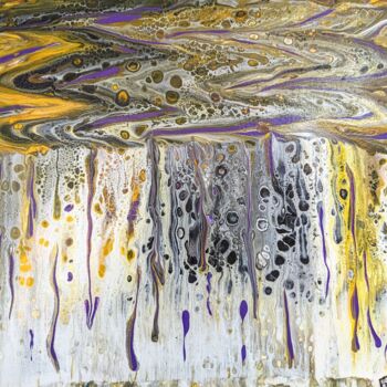 Painting titled "A contre-courant" by Françoise Petitjean, Original Artwork, Acrylic