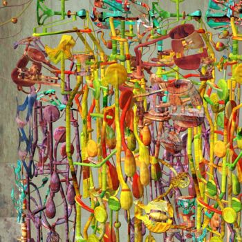 Malerei mit dem Titel "Still from Cities o…" von Ryota Matsumoto, Original-Kunstwerk, Acryl