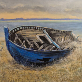 Painting titled "M1" by Yves Cass, Original Artwork, Acrylic Mounted on Wood Stretcher frame