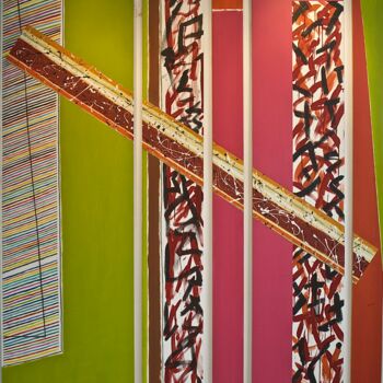 Painting titled ""Consonnance Disson…" by Isabelle Boulin, Original Artwork, Acrylic