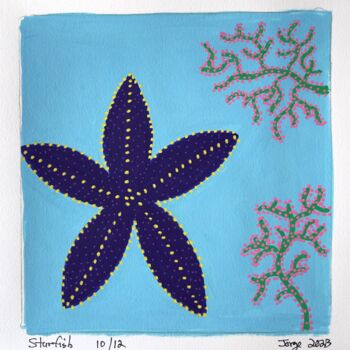 Malerei mit dem Titel "Starfish 10/12" von Jorge Gonzalez, Original-Kunstwerk, Acryl