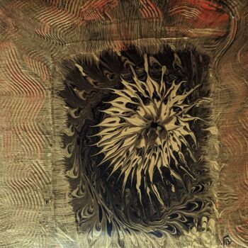 Painting titled "Vents contraires" by Françoise Petitjean, Original Artwork, Acrylic Mounted on Wood Stretcher frame