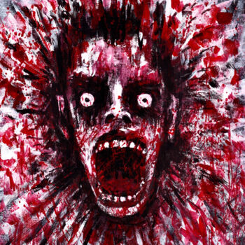 绘画 标题为“Bloody nightmare” 由Vaxo Lang, 原创艺术品, 丙烯
