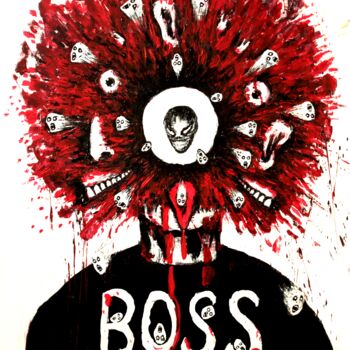 绘画 标题为“The boss” 由Vaxo Lang, 原创艺术品, 丙烯