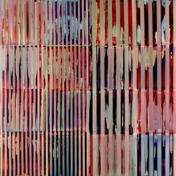 Painting titled "MTP#24•33.17-0822" by Laurent Prudot, Original Artwork, Acrylic Mounted on Wood Stretcher frame