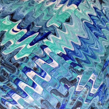 Painting titled "Désordre organisé" by Françoise Petitjean, Original Artwork, Acrylic Mounted on Wood Stretcher frame