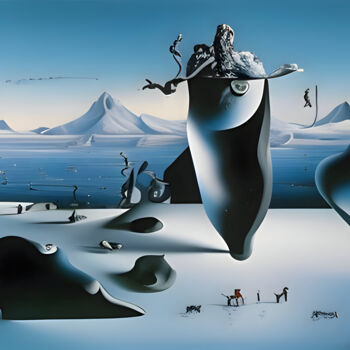 「Mondo Del Ghiaccio」というタイトルのデジタルアーツ Danyel Carinziaによって, オリジナルのアートワーク, デジタル絵画