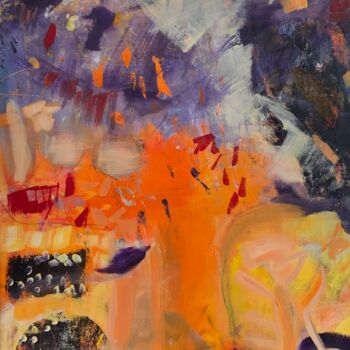 Pittura intitolato "Orange tree" da Marlise Witschi, Opera d'arte originale, Acrilico