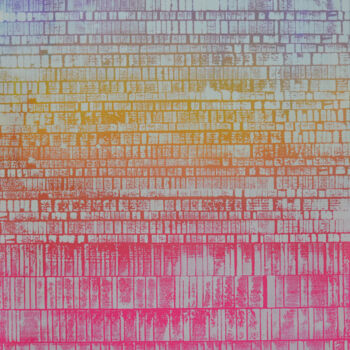 Painting titled "MTP-EDJ•NEG 39/09-24" by Laurent Prudot, Original Artwork, Acrylic Mounted on Wood Stretcher frame