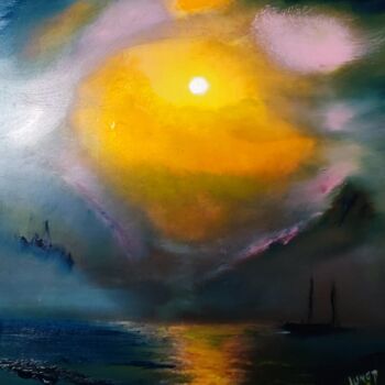 「Sorrow # 2023」というタイトルの絵画 Pascal Jungによって, オリジナルのアートワーク, オイル