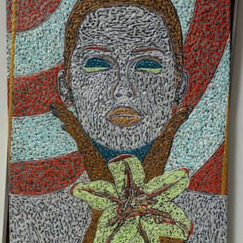 Peinture intitulée "ZAZEN sur CHASSIS-D…" par Marjinal Artiste Peintre Décalé Français, Œuvre d'art originale, Acrylique Mon…
