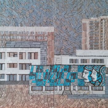 Sculpture titled "Admirable Ukraine" by Andrii Davydenko, Original Artwork, Mosaic