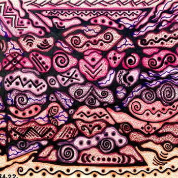 Painting titled "Sleep" by Olena Kovalenko, Original Artwork, Marker