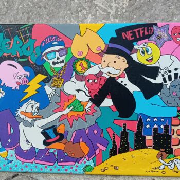Zeichnungen mit dem Titel "Creation of Money" von Toro Teodoro, Original-Kunstwerk, Marker
