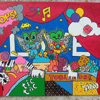 Malerei mit dem Titel "Soûl Brothers" von Toro Teodoro, Original-Kunstwerk, Acryl