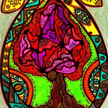 Peinture intitulée "Seed of hope" par Olena Kovalenko, Œuvre d'art originale, Marqueur