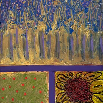 Painting titled "Ventanas: Amanecer…" by Jorge Gonzalez, Original Artwork, Acrylic Mounted on Wood Stretcher frame