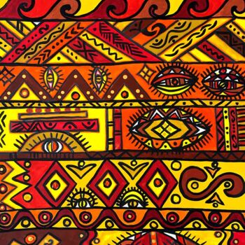 Malarstwo zatytułowany „Thoughts on Egypt” autorstwa Olena Kovalenko, Oryginalna praca, Marker