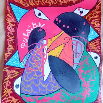Malerei mit dem Titel "Pulsion" von Toro Teodoro, Original-Kunstwerk, Acryl