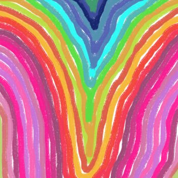 Grafika cyfrowa / sztuka generowana cyfrowo zatytułowany „Harmony of Colorful…” autorstwa Vafa Majidli, Oryginalna praca, Ma…