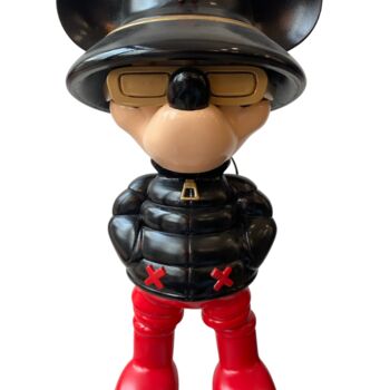 Sculptuur getiteld "Statue Street Custom" door Jordan Jeffray, Origineel Kunstwerk, Acryl