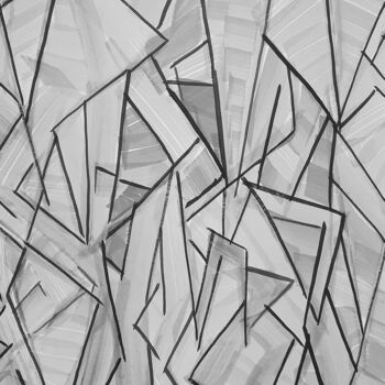 「結冰」というタイトルの絵画 朝乐门によって, オリジナルのアートワーク, インク