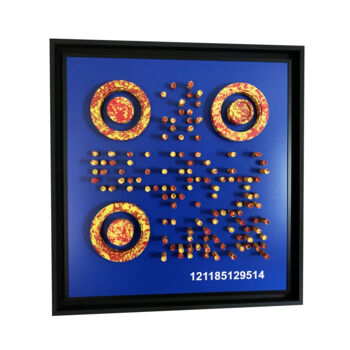Sculpture titled "QR CODE - P-4" by Aurelien Guiho, Original Artwork, 3D Modeling
