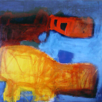 Painting titled "s/título 1999" by Carlos Yasoshima, Original Artwork, Acrylic