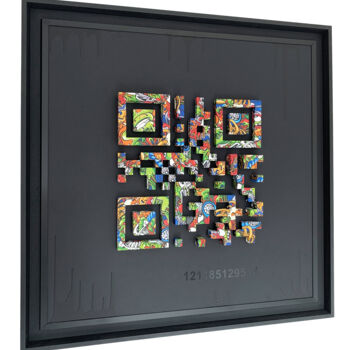 雕塑 标题为“QR CODE - GRAFFITI…” 由Aurelien Guiho, 原创艺术品, 三维建模