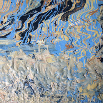 Malerei mit dem Titel "Will You Stay?" von Oberlin The Artist, Original-Kunstwerk, Acryl